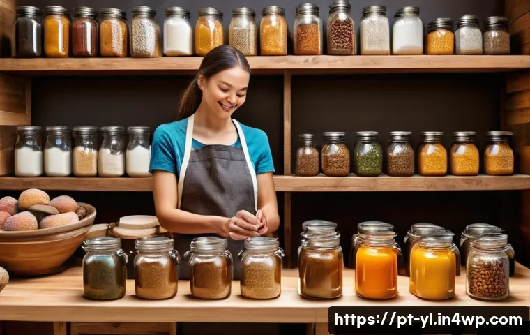 홈메이드 디저트의 매력과 건강성 - A warm, inviting kitchen scene featuring a person carefully selecting fresh, organic ingredients fro...